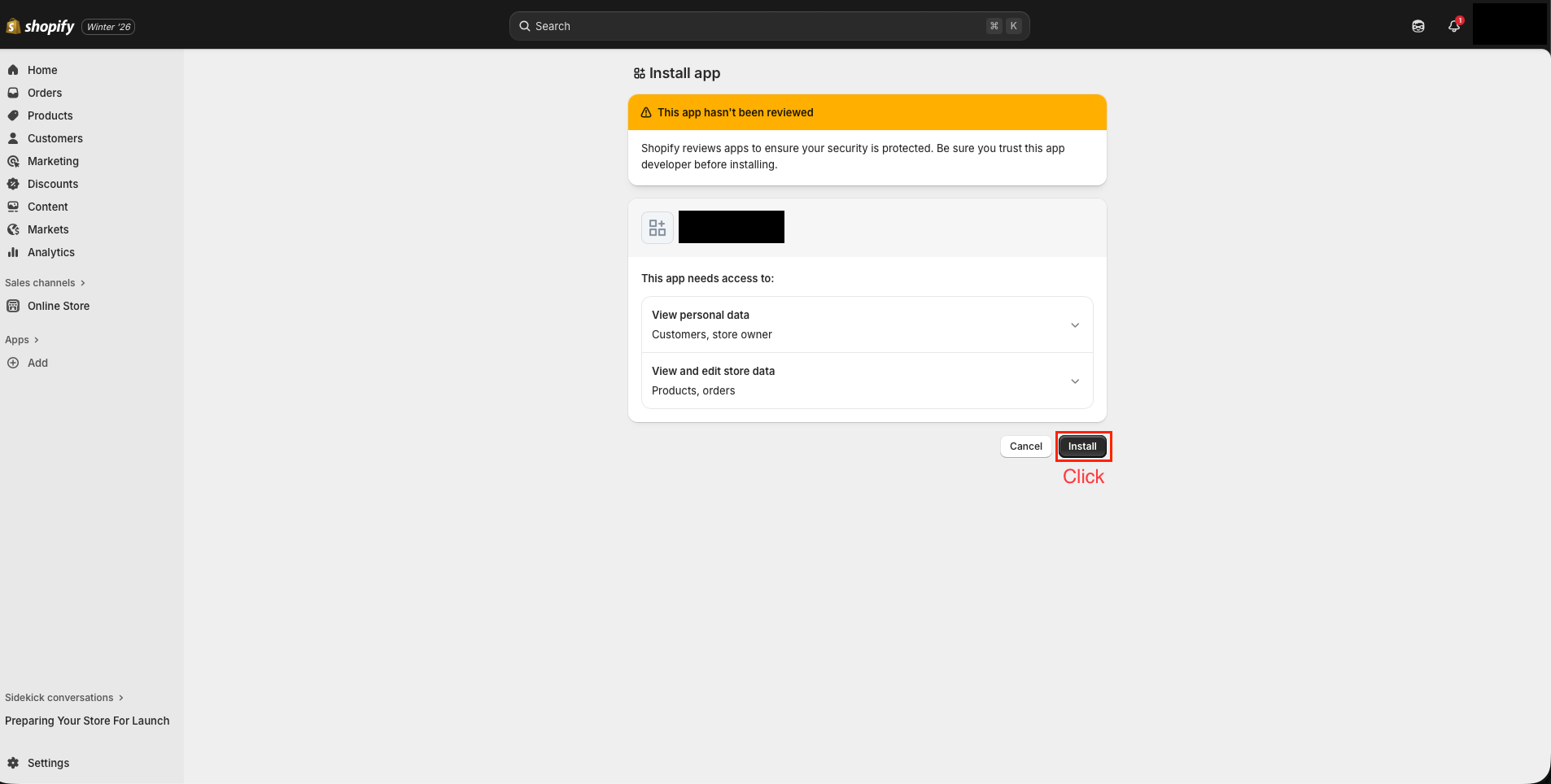 Confirm Installation